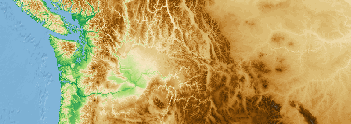 Geographic Imager elevation and terrain shader